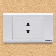 Ổ cắm đơn 2 chấu sino