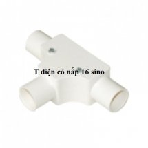 Cút chữ T 16 Sino có nắp