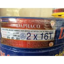 Dây đôi mềm Vcmd 2x0.5 (2x16) Daphaco