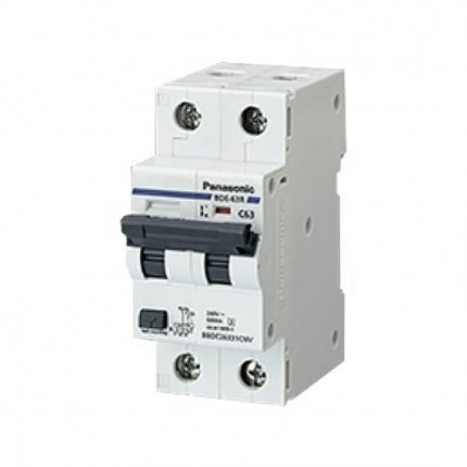 Aptomat chồng giật, chống rò DIN RCBO Panasonic
