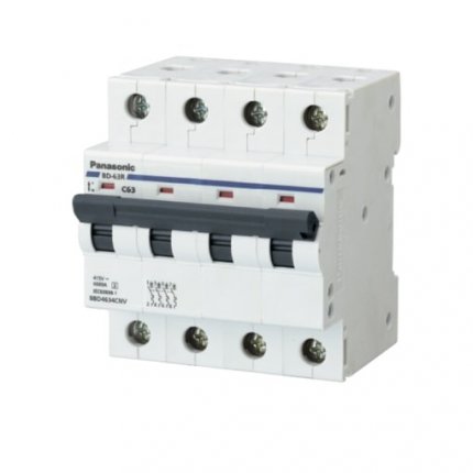 Aptomat tự động DIN MCB-3 pha 4 cực Panasonic