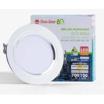 Đèn led âm trần đổi màu 7w Rạng Đông
