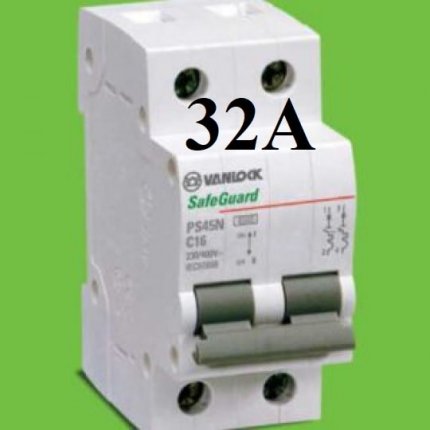 mcb 2 tép 32a vanlock sino