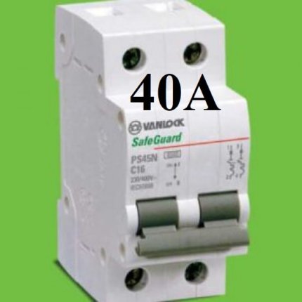 mcb 2 tép 40a vanlock sino