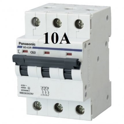 MCB 3P 10a Panasonic
