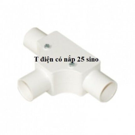 Cút chữ T 25 Sino có nắp