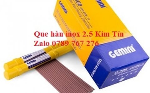 Que hàn inox 2.5 mm: Kinh nghiệm chọn và dùng đúng cách
