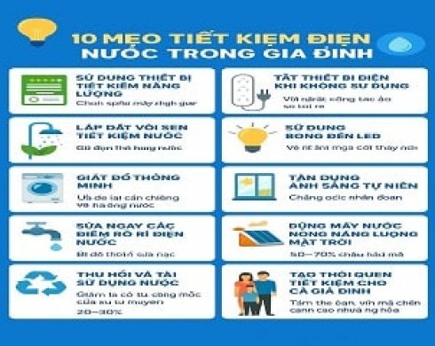 10 mẹo tiết kiệm điện nước trong gia đình – Giúp giảm hóa đơn 30% mỗi tháng!