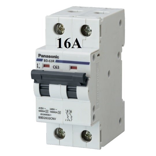 Mcb 2 tép 16a panasonic