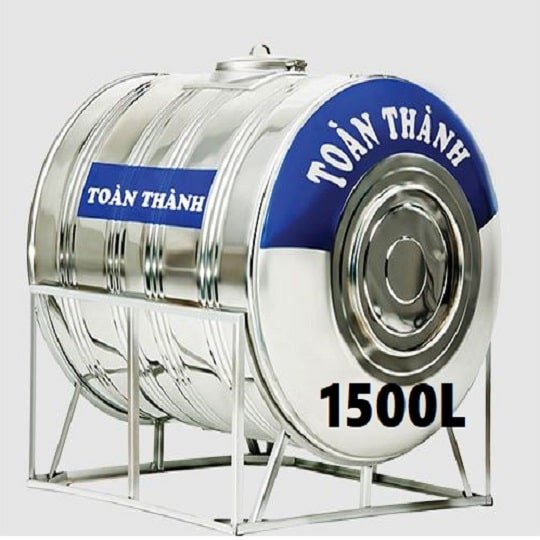 Bồn Nước Ngang 1500l Inox Toàn Thành