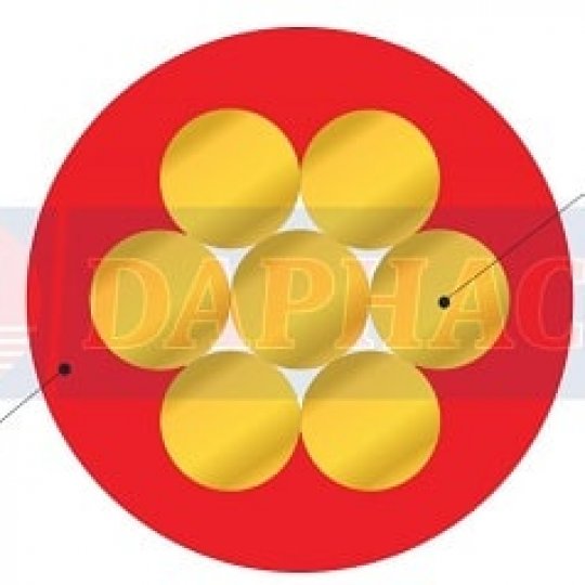 Dây cáp CV daphaco - 600V - 0,6/1kV DÂY CÁP ĐƠN 7 SỢI, RUỘT ĐỒNG CÁCH ĐIỆN PVC