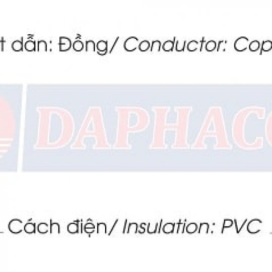CÁP ĐIỆN LỰC CV - 450/750V & 0,6/1kV Daphaco