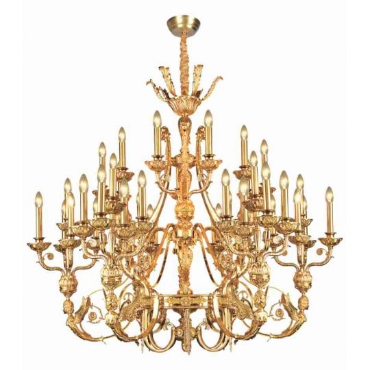 Đèn Chùm Đồng Nến 