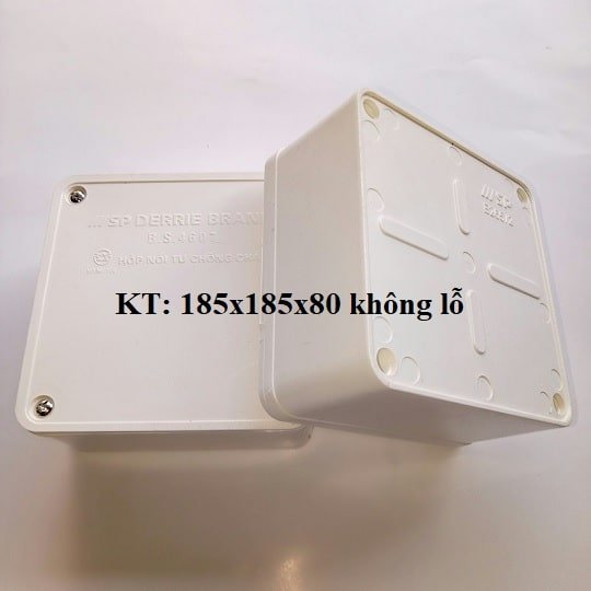 Hộp Nối Dây 185x185x50 không lỗ Sino