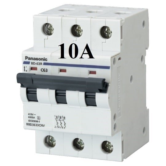 MCB 3P 10a Panasonic