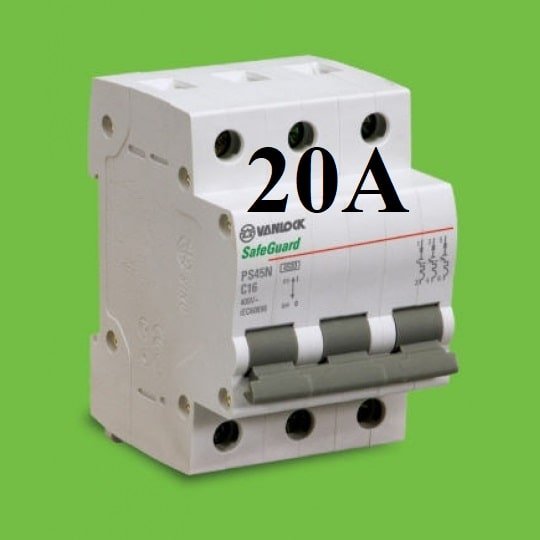 mcb 3 tép 20a vanlock sino