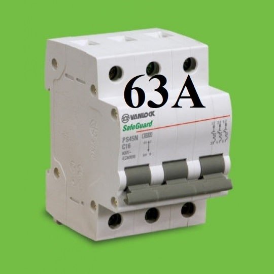 mcb 3 tép 63a vanlock sino