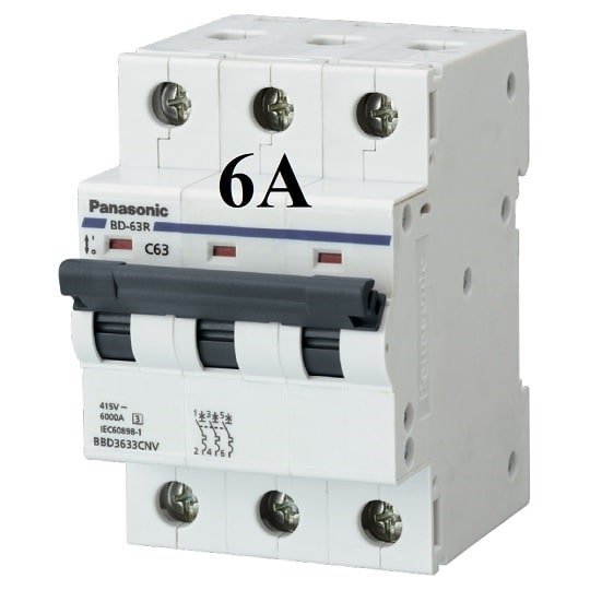MCB 3P 6a Panasonic
