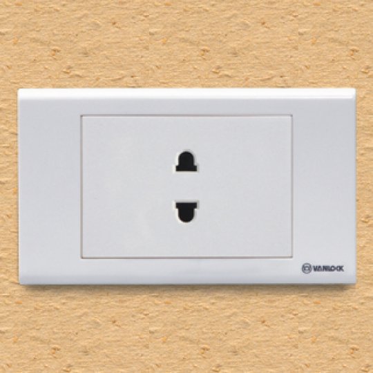 Ổ cắm đơn 2 chấu sino