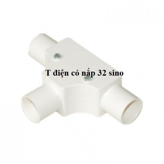 Cút chữ T 32 Sino có nắp