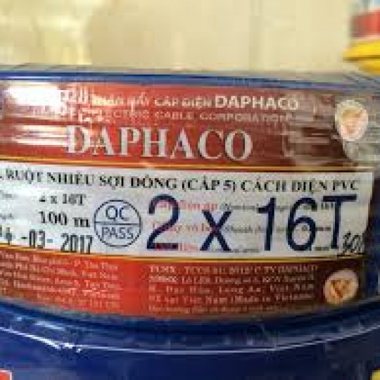Dây đôi mềm Vcmd 2x0.5 (2x16) Daphaco