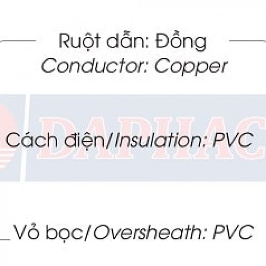 DÂY PHA MỀM TRÒN, RUỘT ĐỒNG VVCM Daphaco