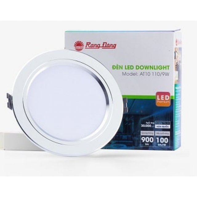 Đèn led âm trần đổi màu 9w rạng đông