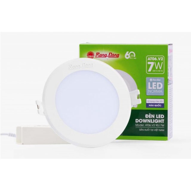 Đèn LED Âm trần Downlight siêu mỏng Rạng Đông Model AT06.V2