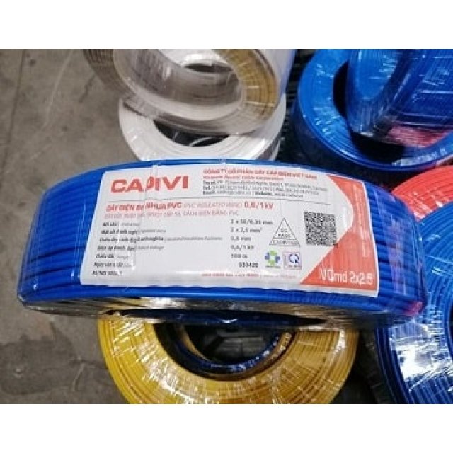Dây điện đôi Vcmd 2x2.5 Cadivi