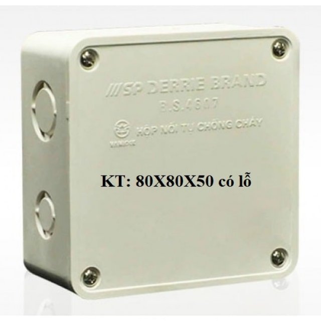 Hộp Nối Dây 80x80x50 có lỗ Sino