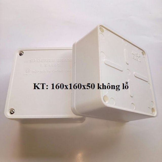Hộp Nối Dây 160x160x50 không lỗ Sino