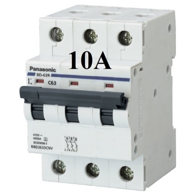 MCB 3P 10a Panasonic