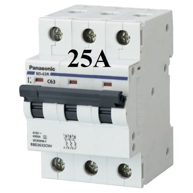 MCB 3P 25a Panasonic