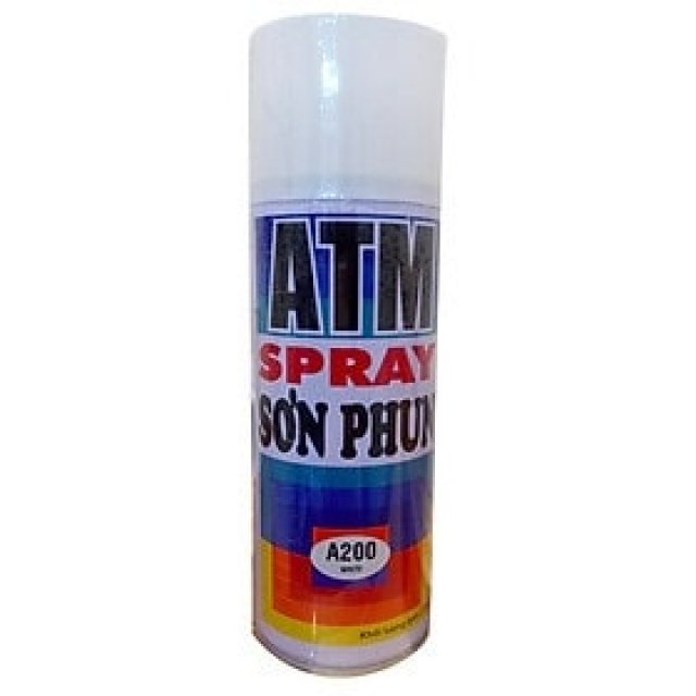 Sơn xịt ATM Màu Trắng A200