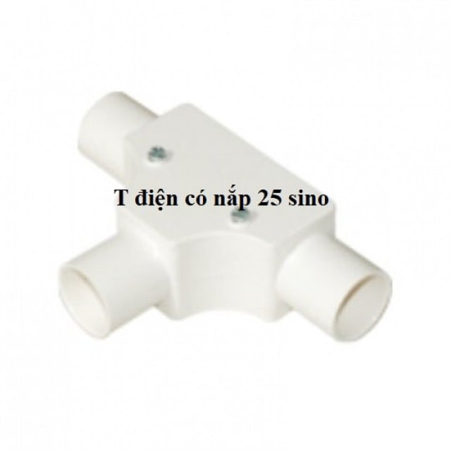 Cút chữ T 25 Sino có nắp