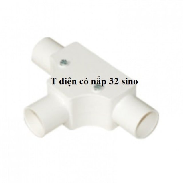 Cút chữ T 32 Sino có nắp