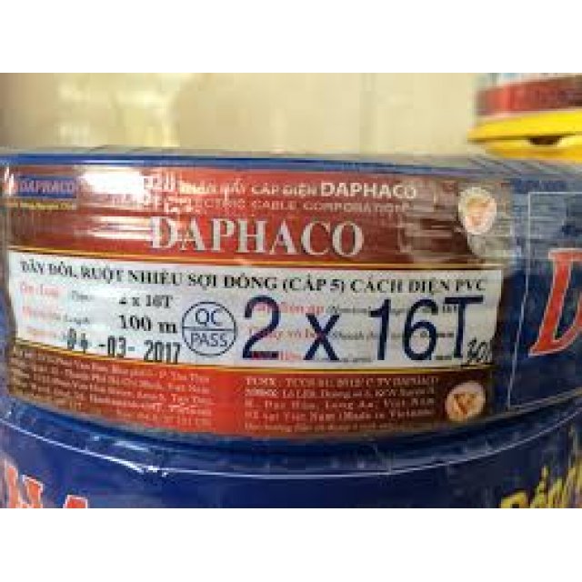 Dây đôi mềm Vcmd 2x0.5 (2x16) Daphaco