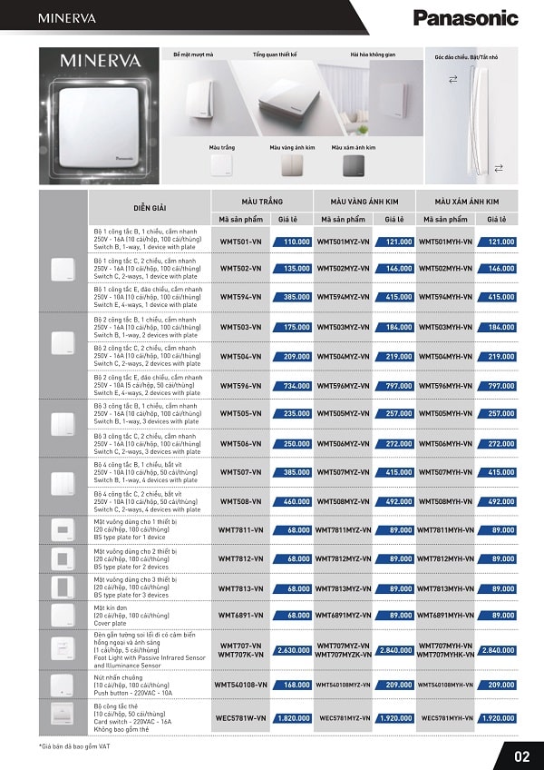 bang gia panasonic 4