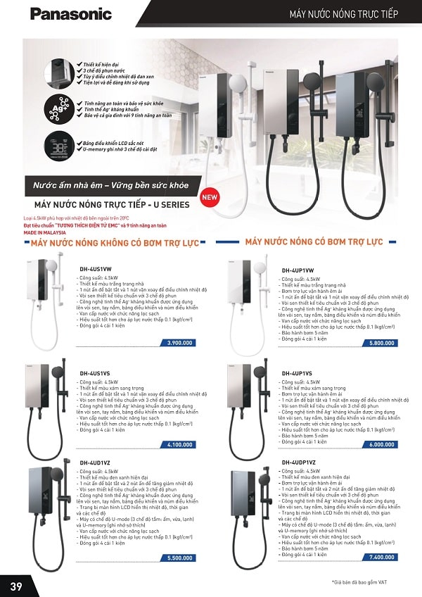 bang gia panasonic 39