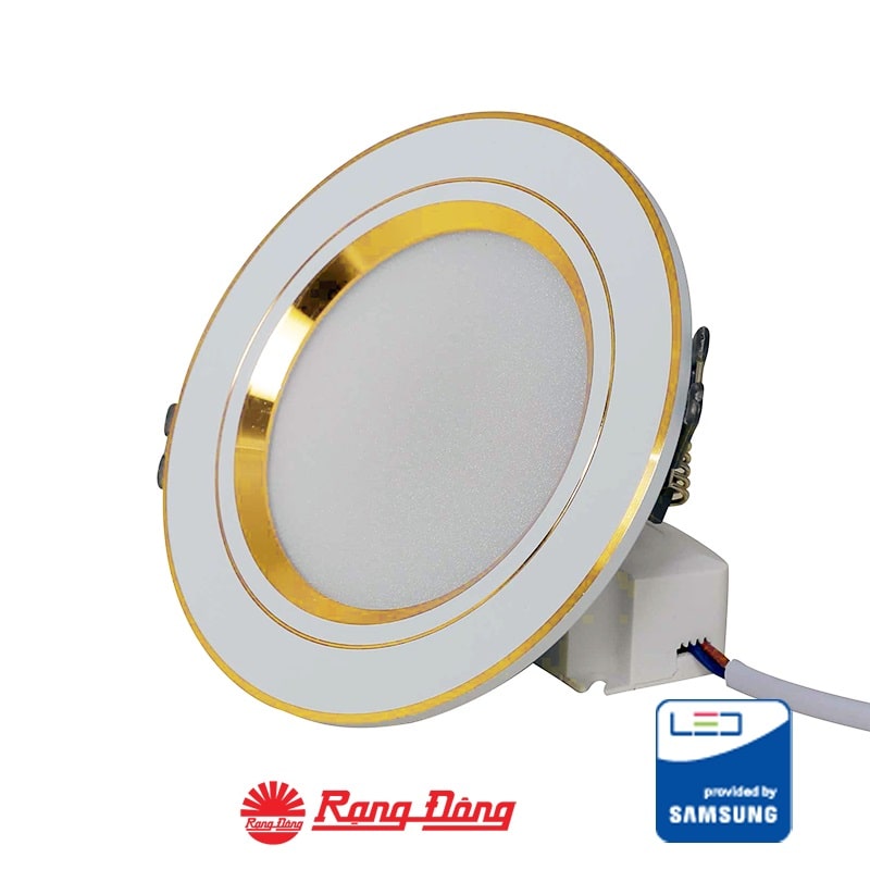 đèn âm trần viền vàng