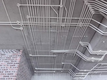thi công trần nổi ống điện sino