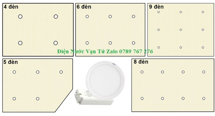 lắp đặt đèn led âm trần