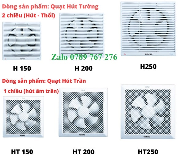 quạt hút senko