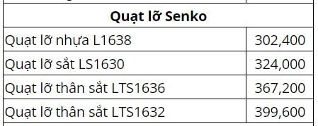 quạt lỡ senko