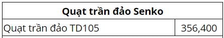 quạt trần đảo senko