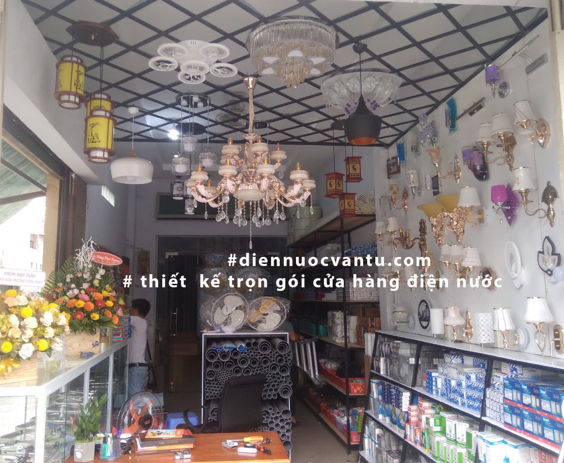 thiết kế cửa hàng điện nước trọn gói