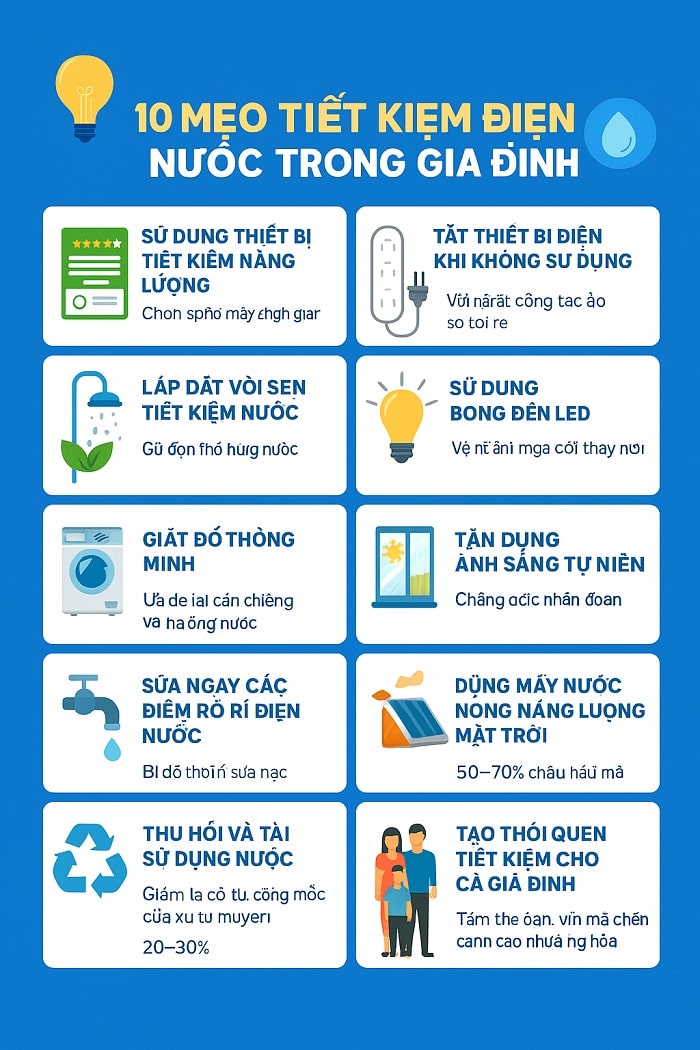 tiết kiệm điện nước