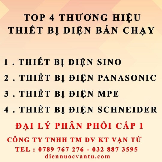 top thương hiệu thiết bị điện bán chạy